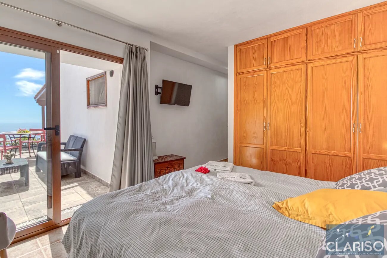 Villa Atardecer: Ferienhaus in absoluter Alleinlage am Ende einer Sackgasse in Puntagorda auf La Palma