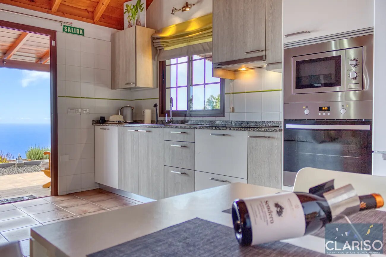 Villa Atardecer: Ferienhaus in absoluter Alleinlage am Ende einer Sackgasse in Puntagorda auf La Palma