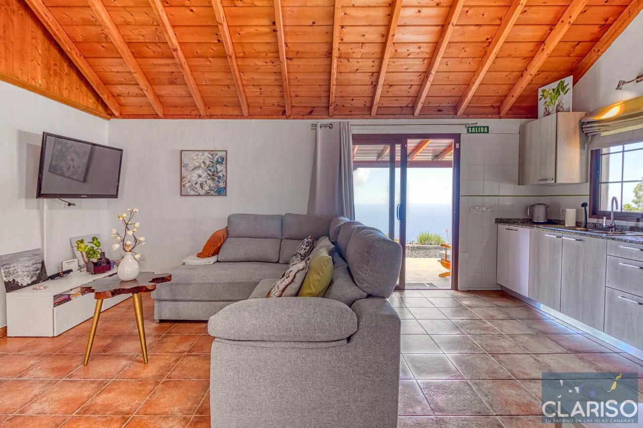 Villa Atardecer: Ferienhaus in absoluter Alleinlage am Ende einer Sackgasse in Puntagorda auf La Palma