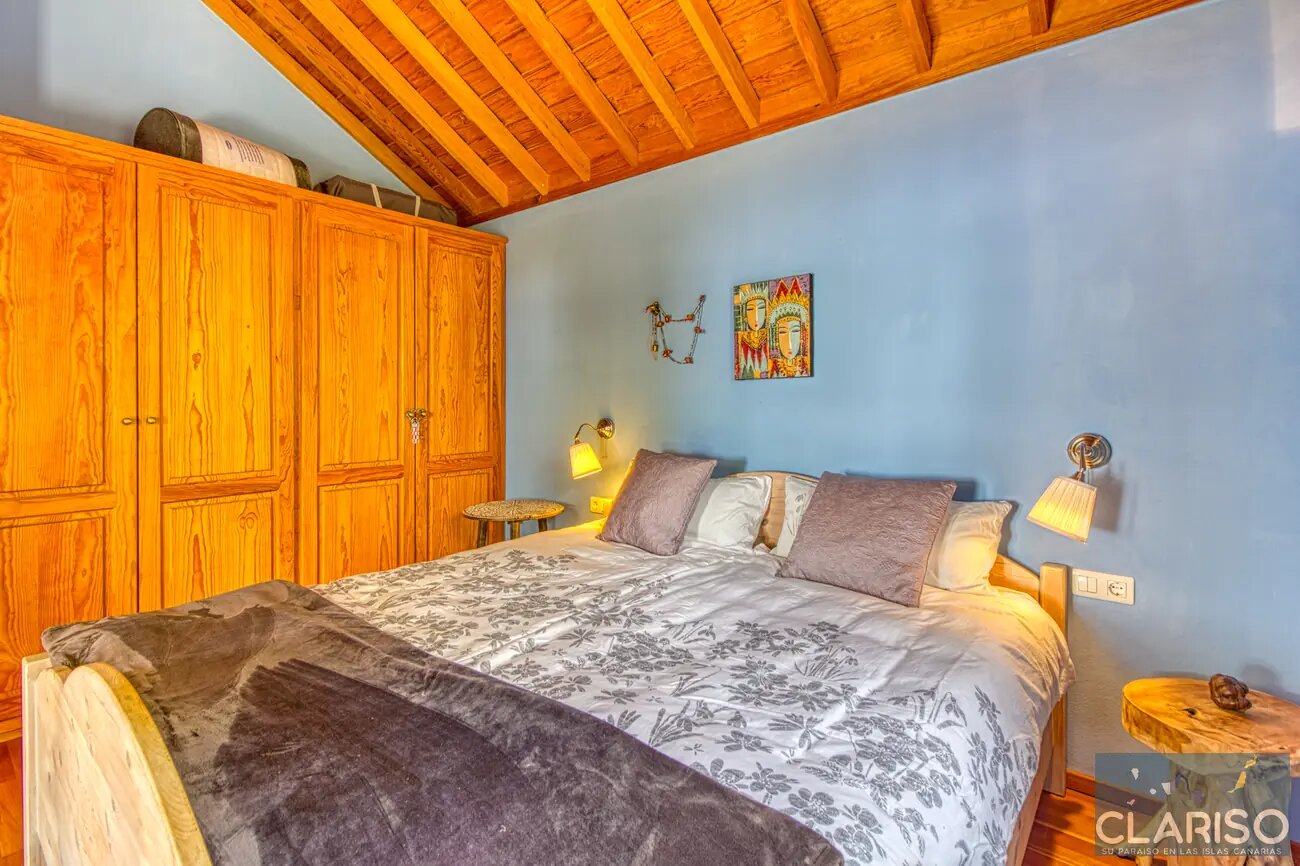 Villa Miramatos: Ferienhaus mit Infinity-Pool und Blick auf Pinien und Mirador Matos in Puntagorda auf La Palma