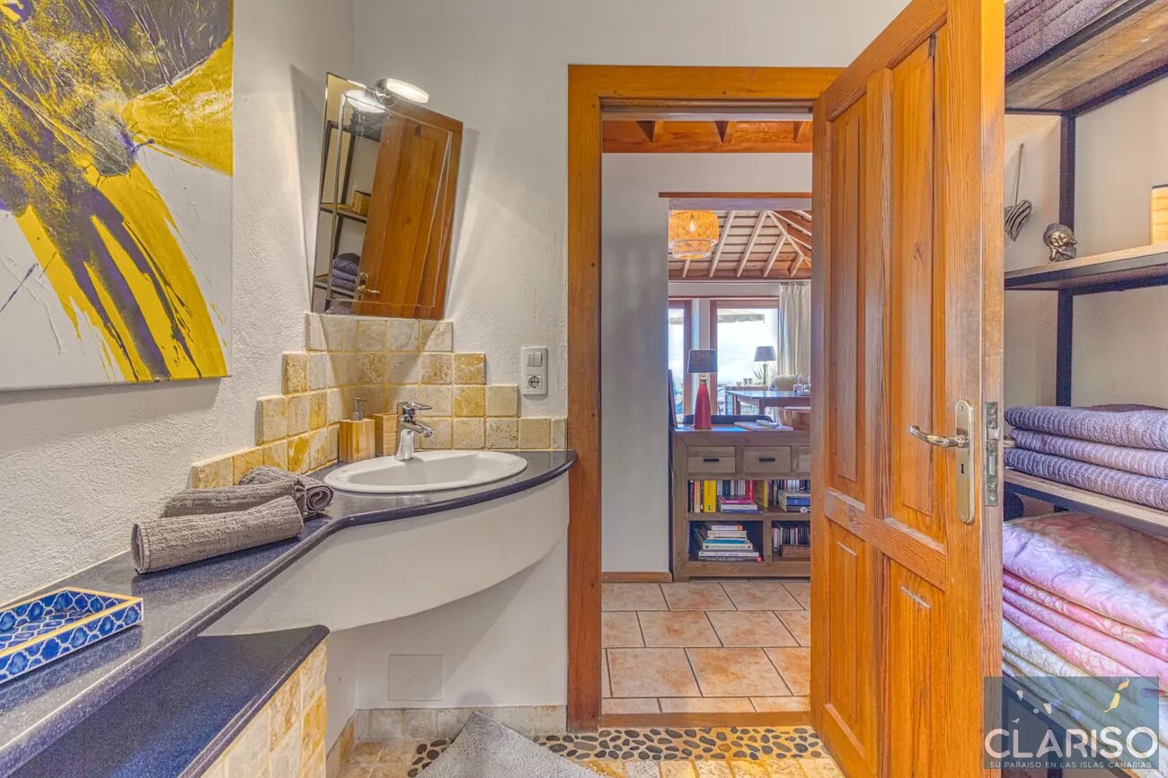 Villa Miramatos: Ferienhaus mit Infinity-Pool und Blick auf Pinien und Mirador Matos in Puntagorda auf La Palma