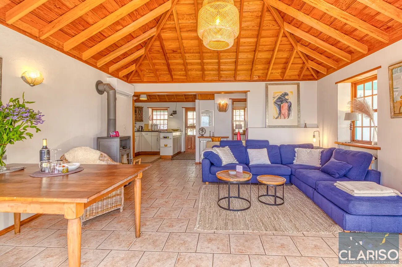 Villa Miramatos: Ferienhaus mit Infinity-Pool und Blick auf Pinien und Mirador Matos in Puntagorda auf La Palma