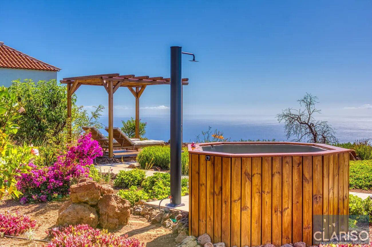 Casa Alegria: Ferienhaus mit inklusive Hot Tub und Meerblick auf der Finca Las Prinsas in Tijarafe auf La Palma