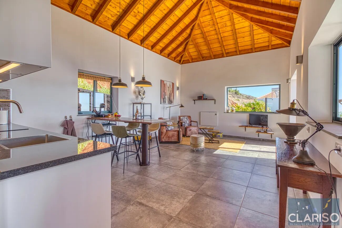 Casa Alegria: Ferienhaus mit inklusive Hot Tub und Meerblick auf der Finca Las Prinsas in Tijarafe auf La Palma