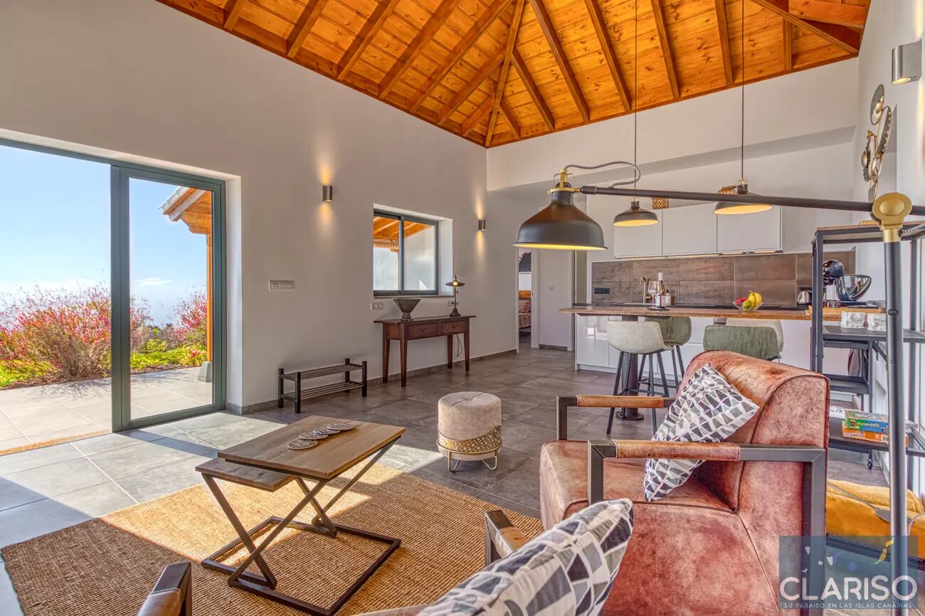 Casa Alegria: Ferienhaus mit inklusive Hot Tub und Meerblick auf der Finca Las Prinsas in Tijarafe auf La Palma