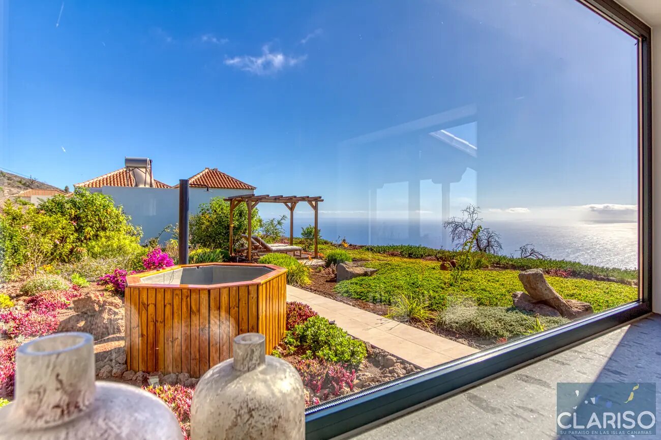 Casa Alegria: Ferienhaus mit inklusive Hot Tub und Meerblick auf der Finca Las Prinsas in Tijarafe auf La Palma