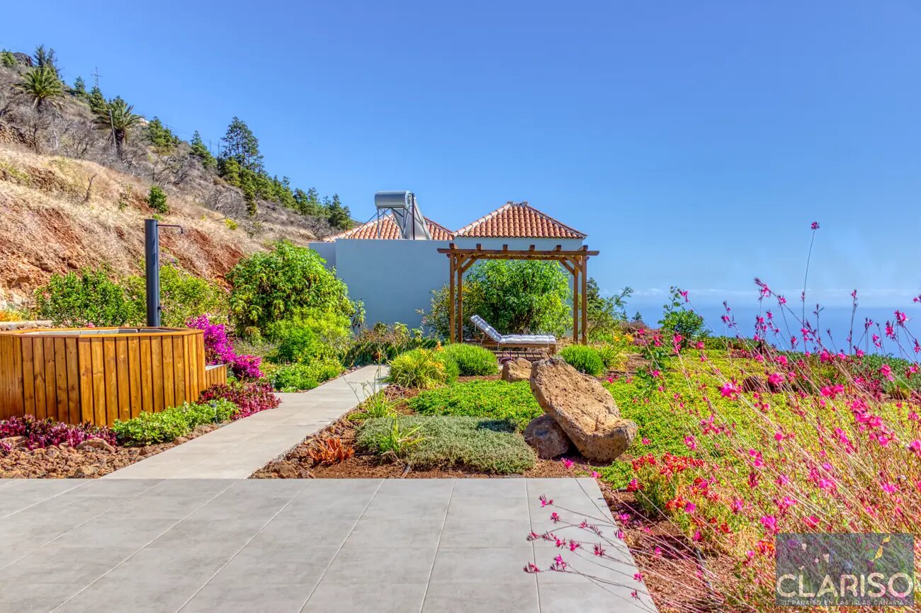 Casa Alegria: Ferienhaus mit inklusive Hot Tub und Meerblick auf der Finca Las Prinsas in Tijarafe auf La Palma