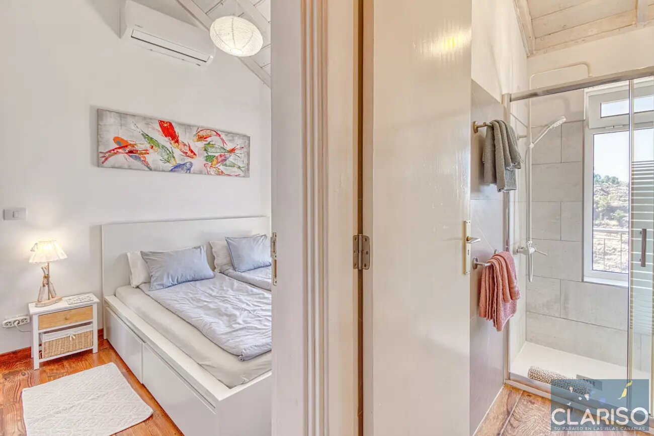 Casa Julia: Ferienhaus direkt am Rand des Barranco de Izcaqua mit Fußbodenheizung in Garafía auf La Palma