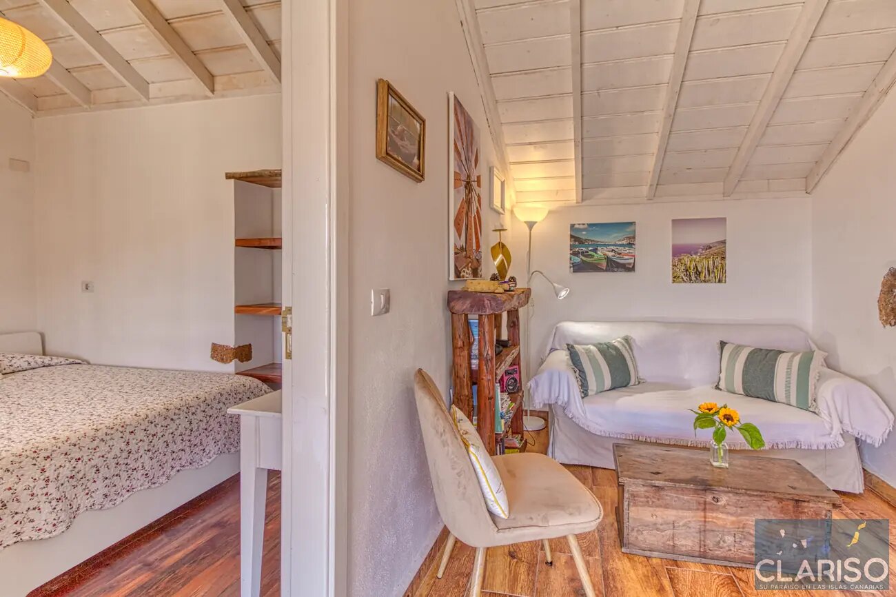Casa Julia: Ferienhaus direkt am Rand des Barranco de Izcaqua mit Fußbodenheizung in Garafía auf La Palma