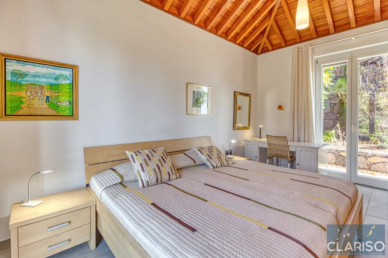 Villa Atlántico: Großzügige Ferienvilla mit inklusive Pool, Sauna mit Ruheraum und Caldeira-Blick in Tijarafe auf La Palma