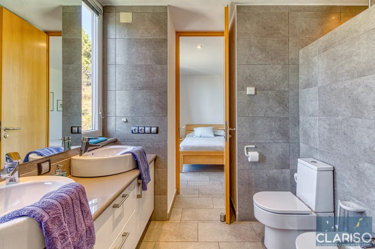 Villa Atlántico: Großzügige Ferienvilla mit inklusive Pool, Sauna mit Ruheraum und Caldeira-Blick in Tijarafe auf La Palma