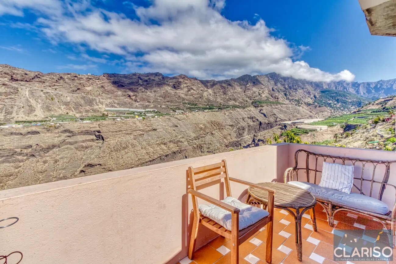 Casa Stella Atlántico: Ferienhaus direkt am Barranco Las Angustias mit Caldera-Panorama in Los Llanos de Aridane auf La Palma