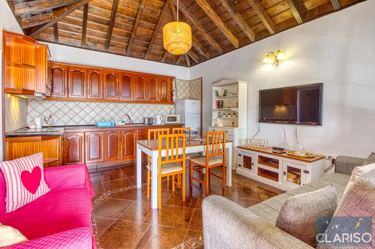 Casa Flamenca: Ferienhaus mit Pool in Bananenplantagen auf bevorzugter Klimahöhe in Tijarafe auf La Palma