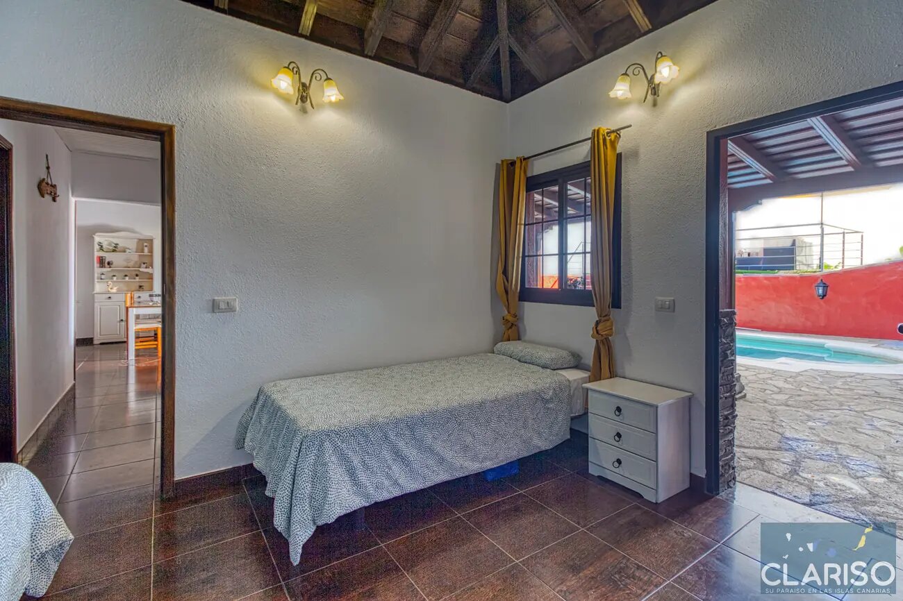 Casa Flamenca: Ferienhaus mit Pool in Bananenplantagen auf bevorzugter Klimahöhe in Tijarafe auf La Palma