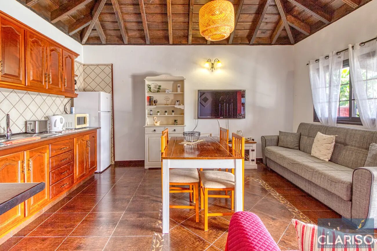 Casa Flamenca: Ferienhaus mit Pool in Bananenplantagen auf bevorzugter Klimahöhe in Tijarafe auf La Palma