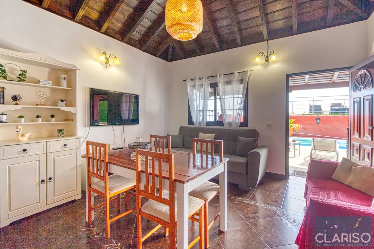 Casa Flamenca: Ferienhaus mit Pool in Bananenplantagen auf bevorzugter Klimahöhe in Tijarafe auf La Palma