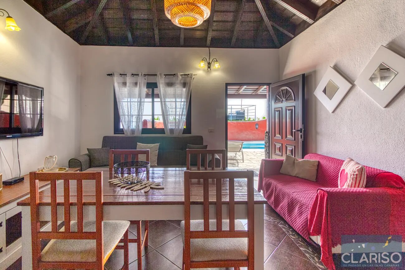 Casa Flamenca: Ferienhaus mit Pool in Bananenplantagen auf bevorzugter Klimahöhe in Tijarafe auf La Palma