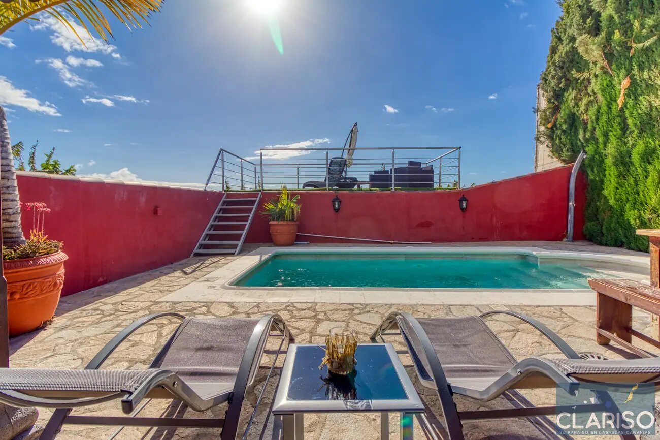 Casa Flamenca: Ferienhaus mit Pool in Bananenplantagen auf bevorzugter Klimahöhe in Tijarafe auf La Palma