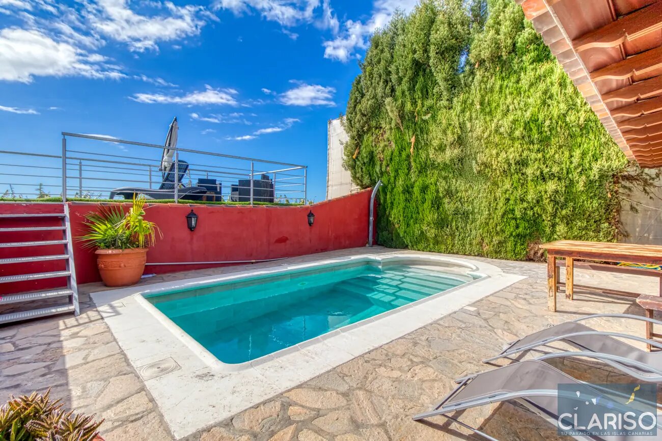 Casa Flamenca: Ferienhaus mit Pool in Bananenplantagen auf bevorzugter Klimahöhe in Tijarafe auf La Palma
