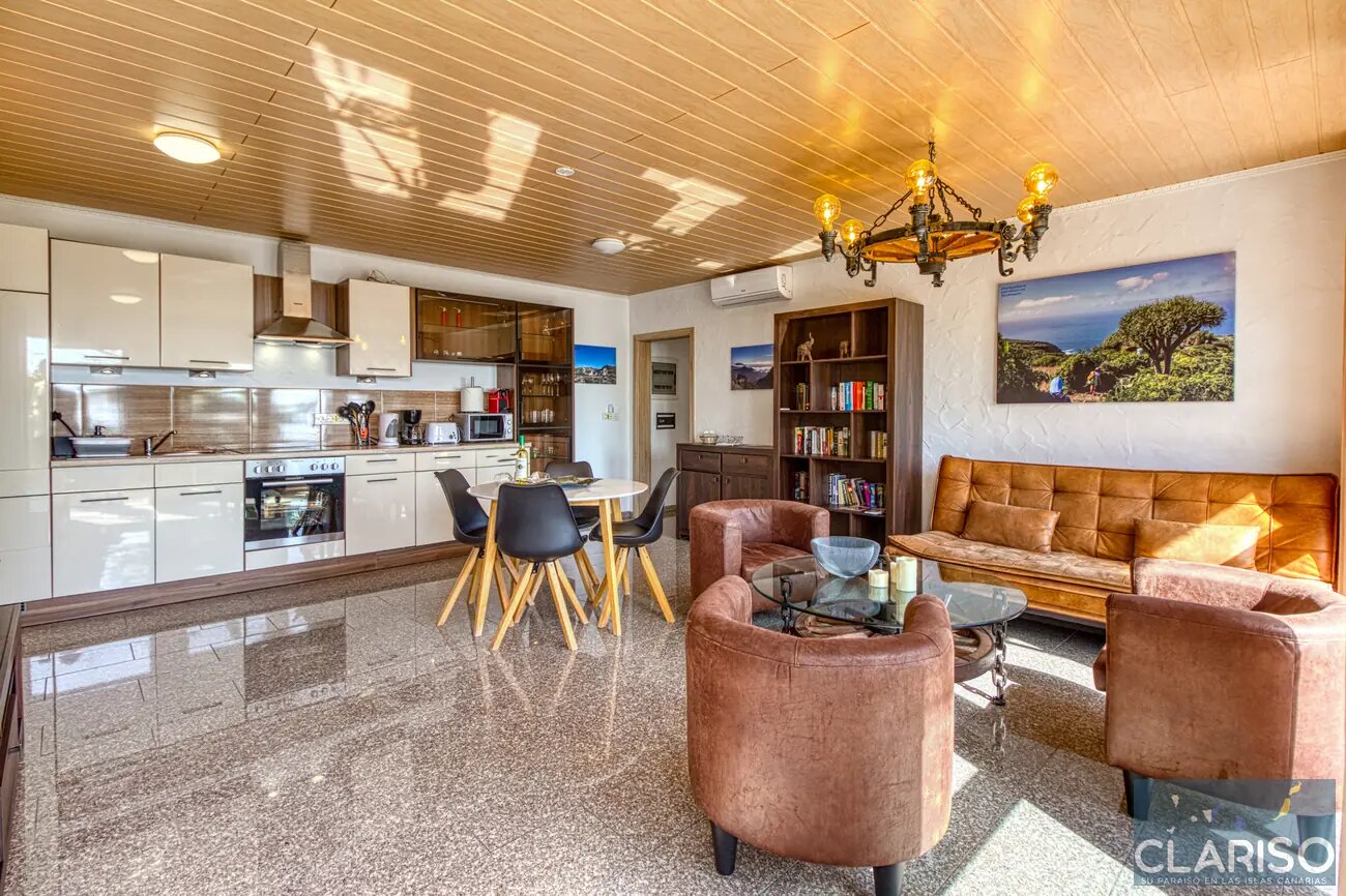 Hotel Rural Los Piratas 3: Großzügiges Apartment mit Pool und Frühstück in Tijarafe auf La Palma