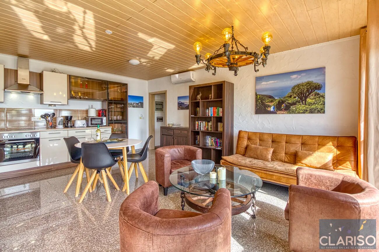 Hotel Rural Los Piratas 3: Großzügiges Apartment mit Pool und Frühstück in Tijarafe auf La Palma