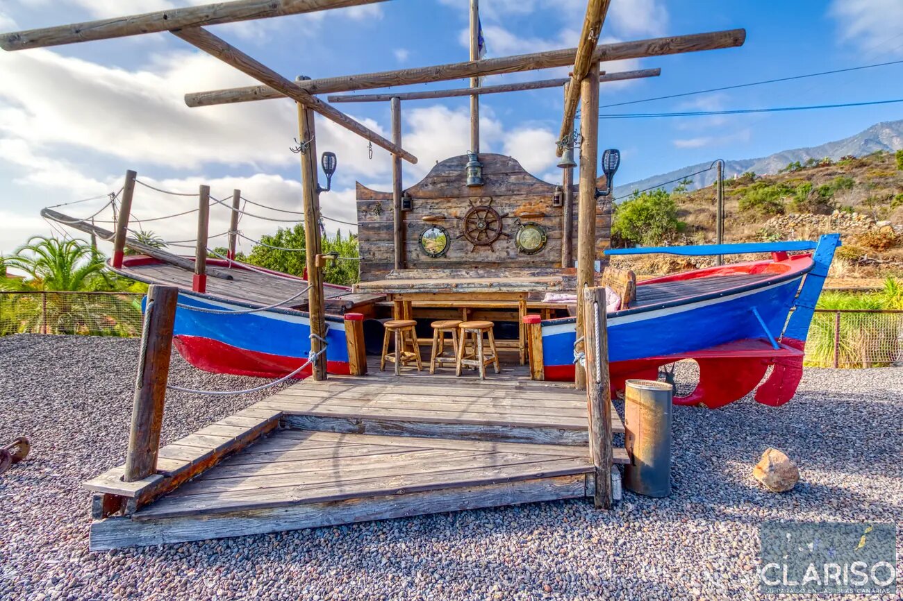 Hotel Rural Los Piratas Roque 5: Doppelzimmer mit Meerblick, Pool und Frühstück in Tijarafe auf La Palma