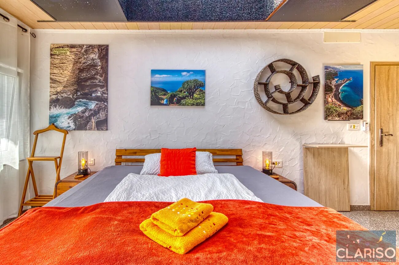 Hotel Rural Los Piratas 4: Kombinierbares Doppelzimmer mit Pool und Frühstück in Tijarafe auf La Palma