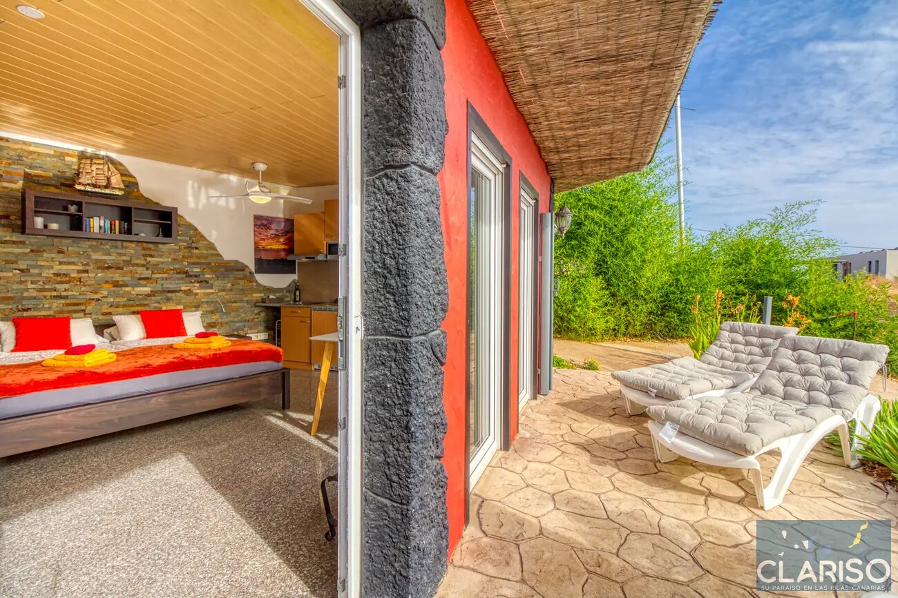 Hotel Rural Los Piratas 5: Ruhigstes Doppelzimmer der Anlage mit Pool und Frühstück in Tijarafe auf La Palma