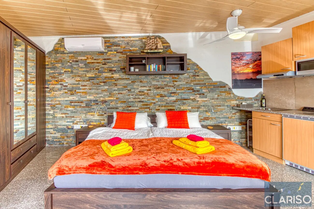Hotel Rural Los Piratas 5: Ruhigstes Doppelzimmer der Anlage mit Pool und Frühstück in Tijarafe auf La Palma