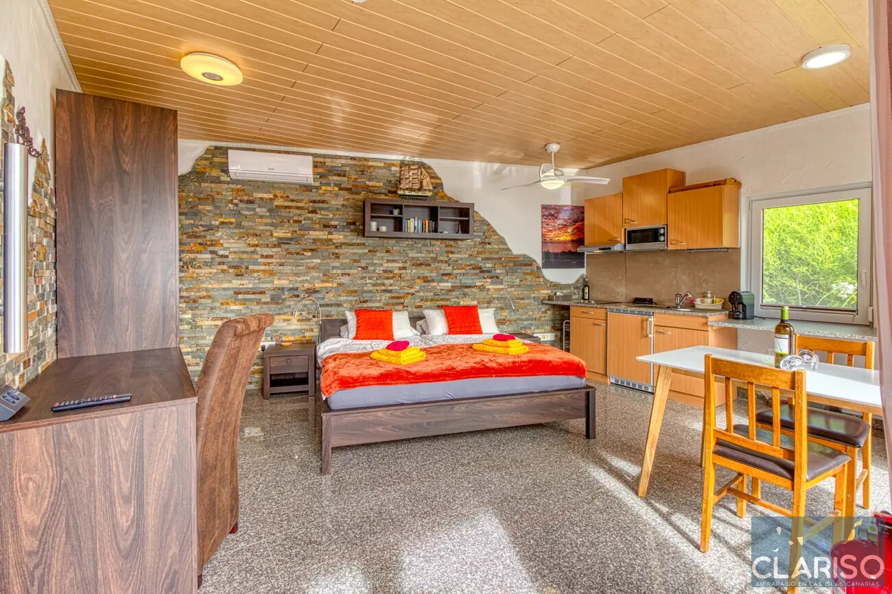 Hotel Rural Los Piratas 5: Ruhigstes Doppelzimmer der Anlage mit Pool und Frühstück in Tijarafe auf La Palma