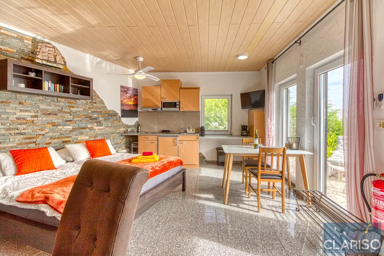 Hotel Rural Los Piratas 5: Ruhigstes Doppelzimmer der Anlage mit Pool und Frühstück in Tijarafe auf La Palma