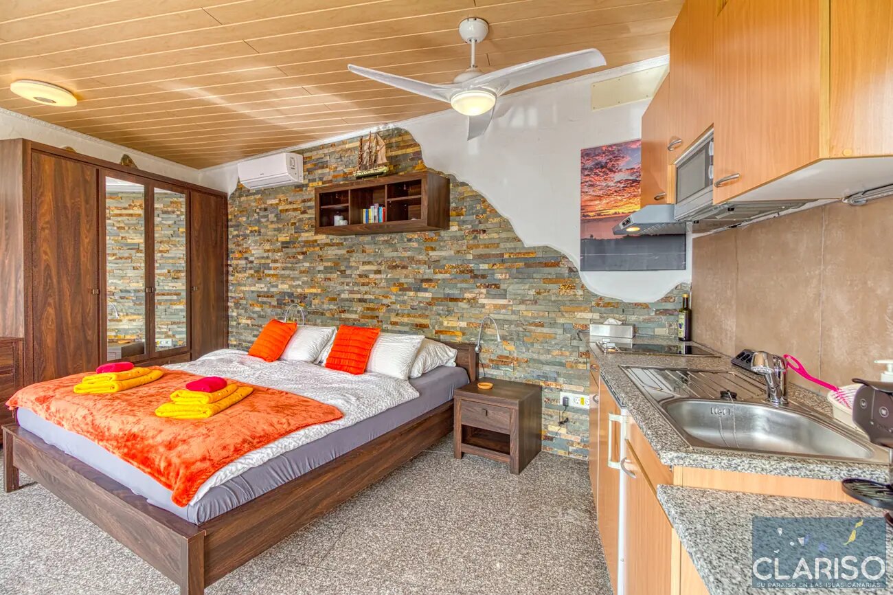 Hotel Rural Los Piratas 5: Ruhigstes Doppelzimmer der Anlage mit Pool und Frühstück in Tijarafe auf La Palma