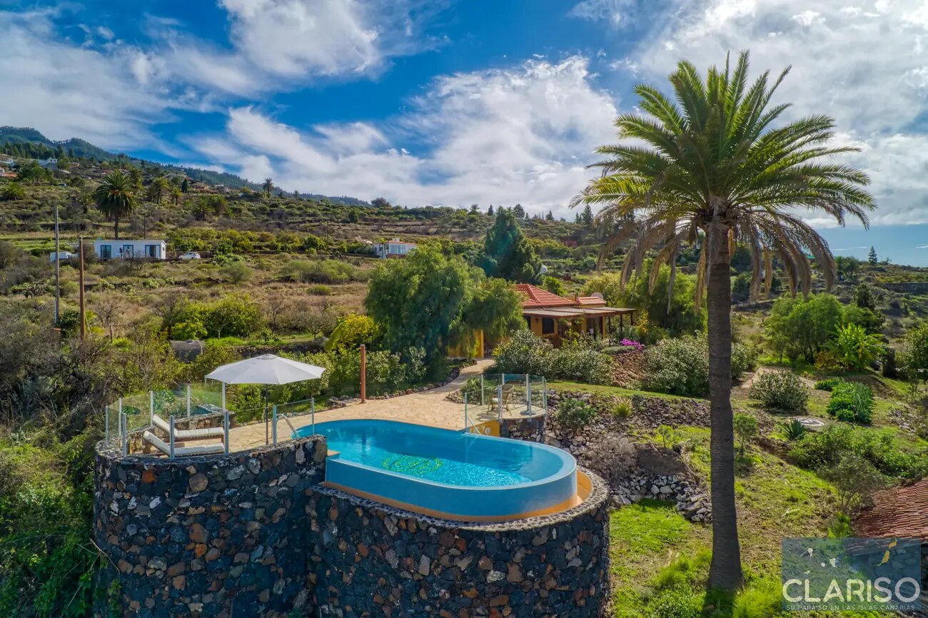 Casa Caracol: Ferienhaus mit Infinitypool und Meerblick in Tijarafe auf La Palma
