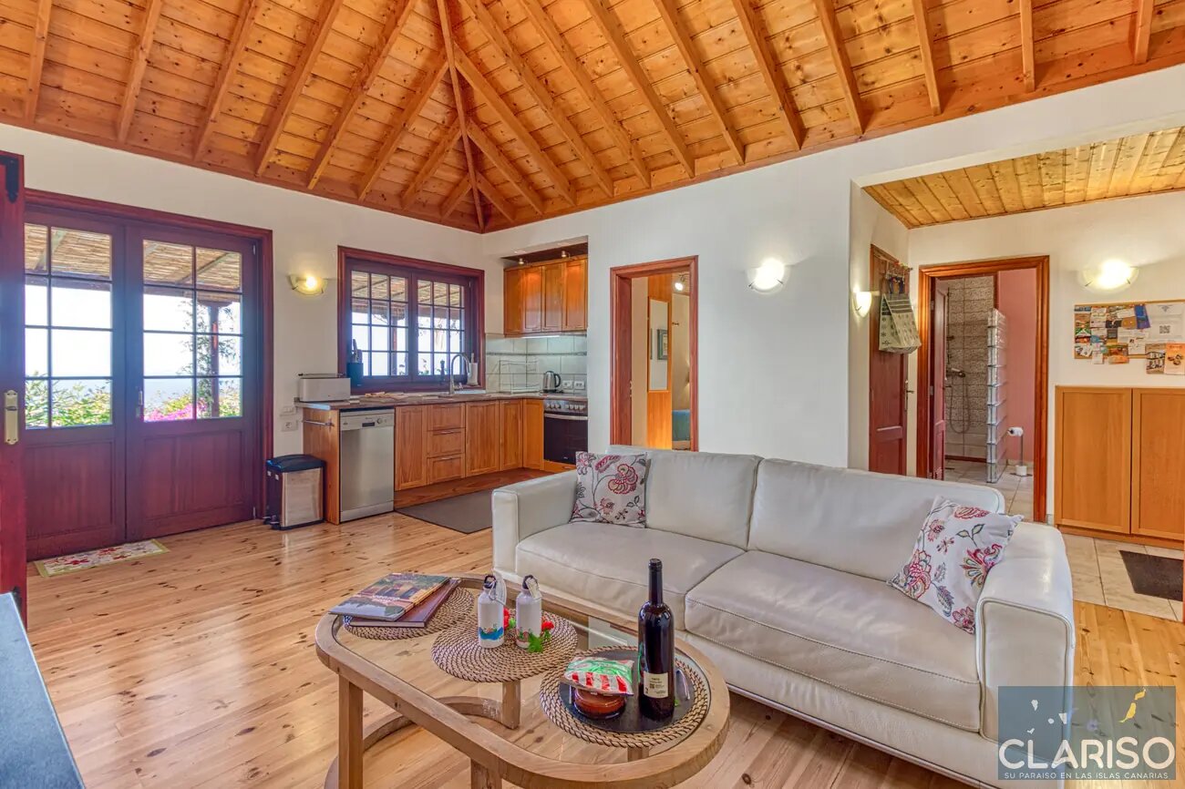 Casa Caracol: Ferienhaus mit Infinitypool und Meerblick in Tijarafe auf La Palma
