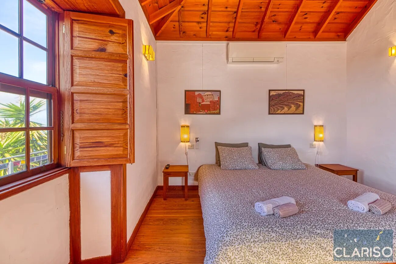 Casa Alpalma: Ferienhaus mit Piano, maurisch-andalusischen Einflüssen und solargeheiztem Sitzpool in Puntagorda auf La Palma