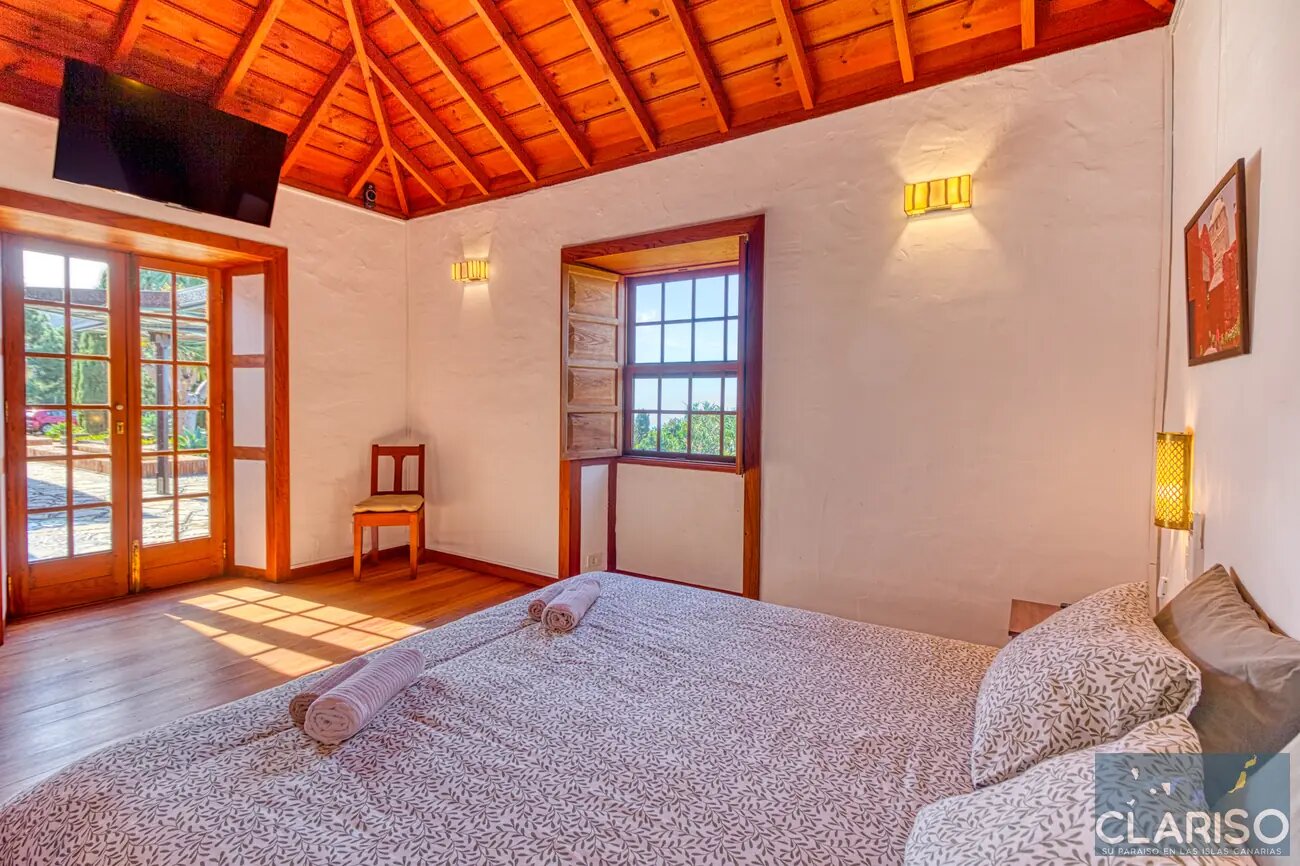 Casa Alpalma: Ferienhaus mit Piano, maurisch-andalusischen Einflüssen und solargeheiztem Sitzpool in Puntagorda auf La Palma