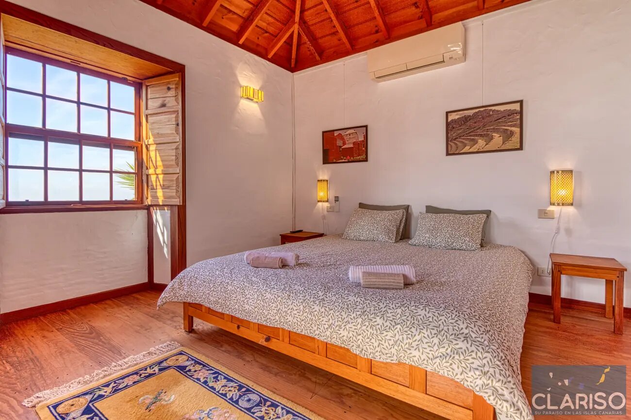 Casa Alpalma: Ferienhaus mit Piano, maurisch-andalusischen Einflüssen und solargeheiztem Sitzpool in Puntagorda auf La Palma