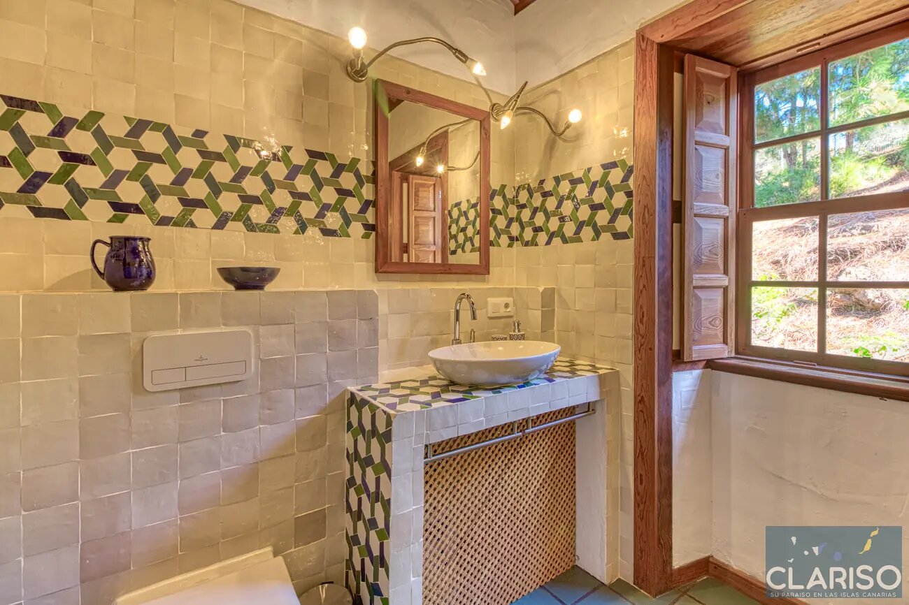Casa Alpalma: Ferienhaus mit Piano, maurisch-andalusischen Einflüssen und solargeheiztem Sitzpool in Puntagorda auf La Palma