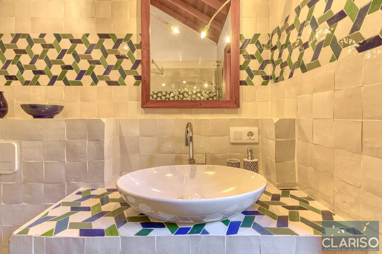 Casa Alpalma: Ferienhaus mit Piano, maurisch-andalusischen Einflüssen und solargeheiztem Sitzpool in Puntagorda auf La Palma