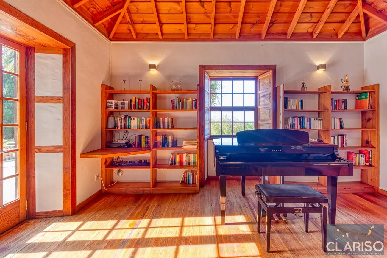 Casa Alpalma: Ferienhaus mit Piano, maurisch-andalusischen Einflüssen und solargeheiztem Sitzpool in Puntagorda auf La Palma