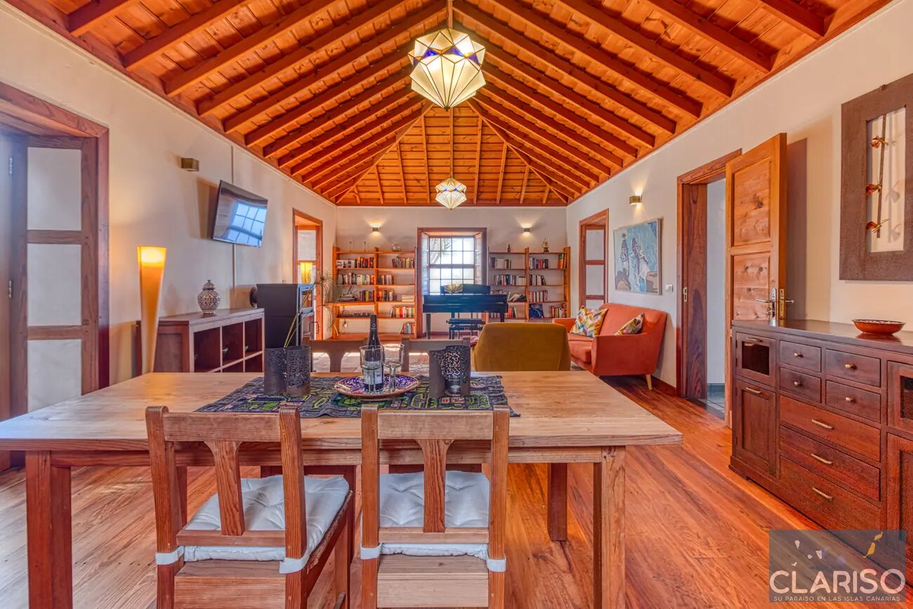Casa Alpalma: Ferienhaus mit Piano, maurisch-andalusischen Einflüssen und solargeheiztem Sitzpool in Puntagorda auf La Palma