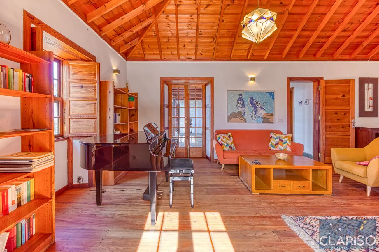 Casa Alpalma: Ferienhaus mit Piano, maurisch-andalusischen Einflüssen und solargeheiztem Sitzpool in Puntagorda auf La Palma