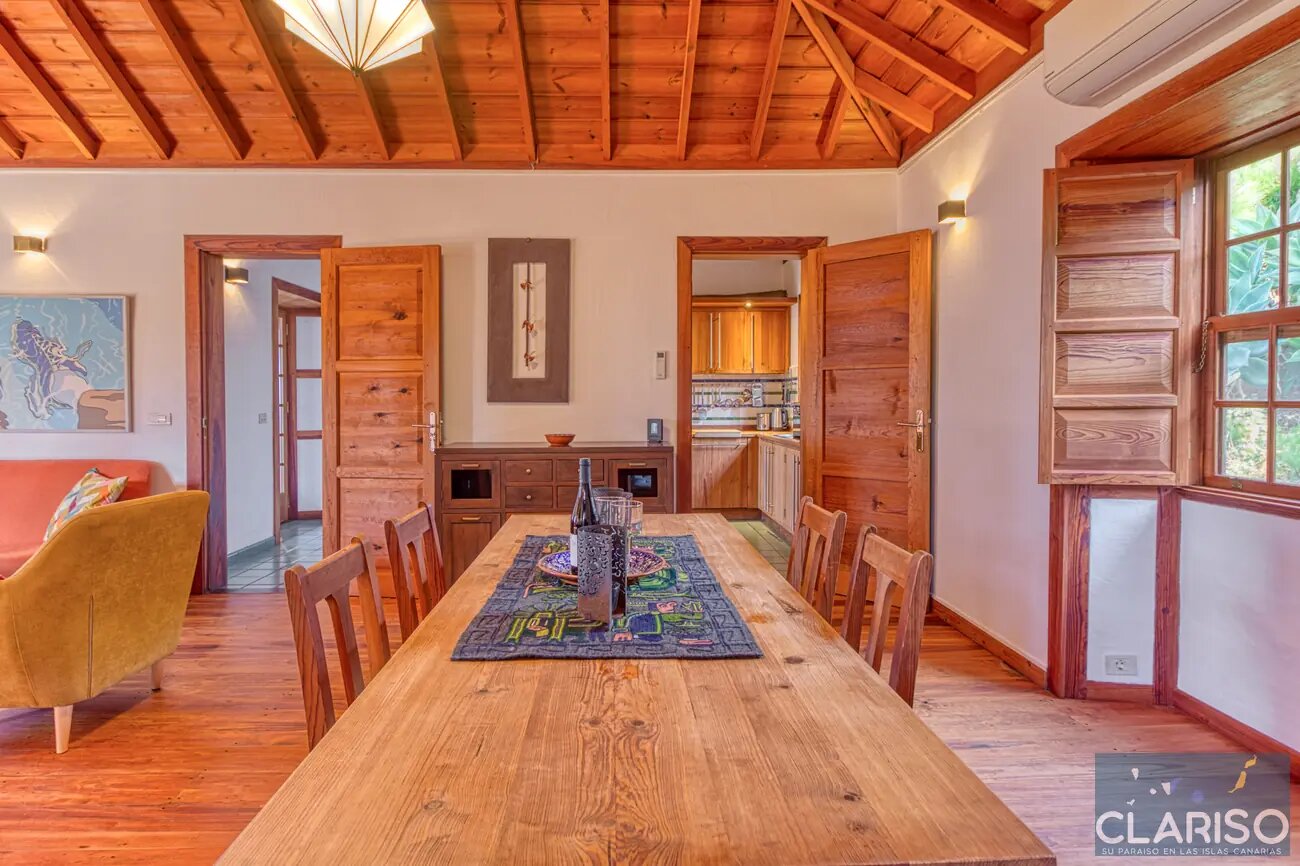Casa Alpalma: Ferienhaus mit Piano, maurisch-andalusischen Einflüssen und solargeheiztem Sitzpool in Puntagorda auf La Palma
