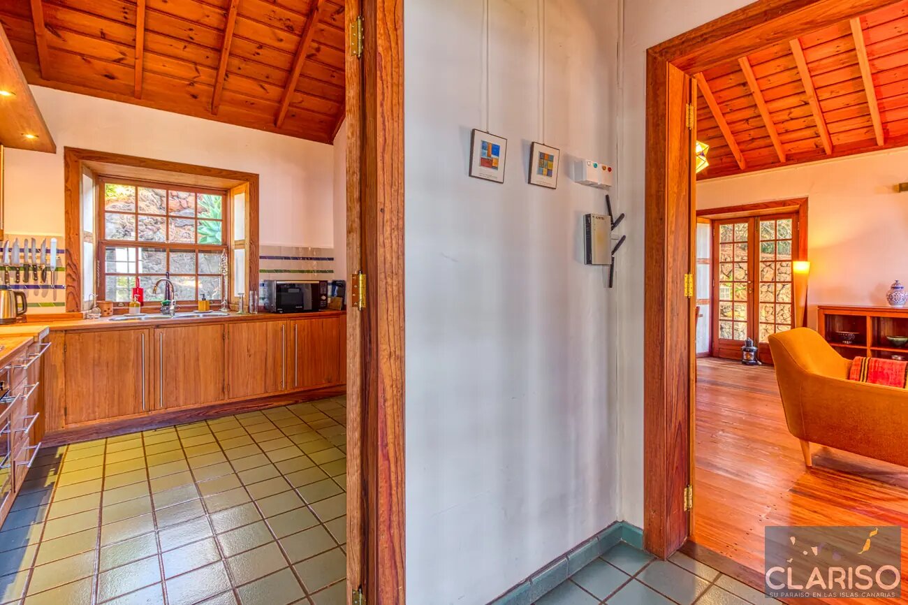 Casa Alpalma: Ferienhaus mit Piano, maurisch-andalusischen Einflüssen und solargeheiztem Sitzpool in Puntagorda auf La Palma