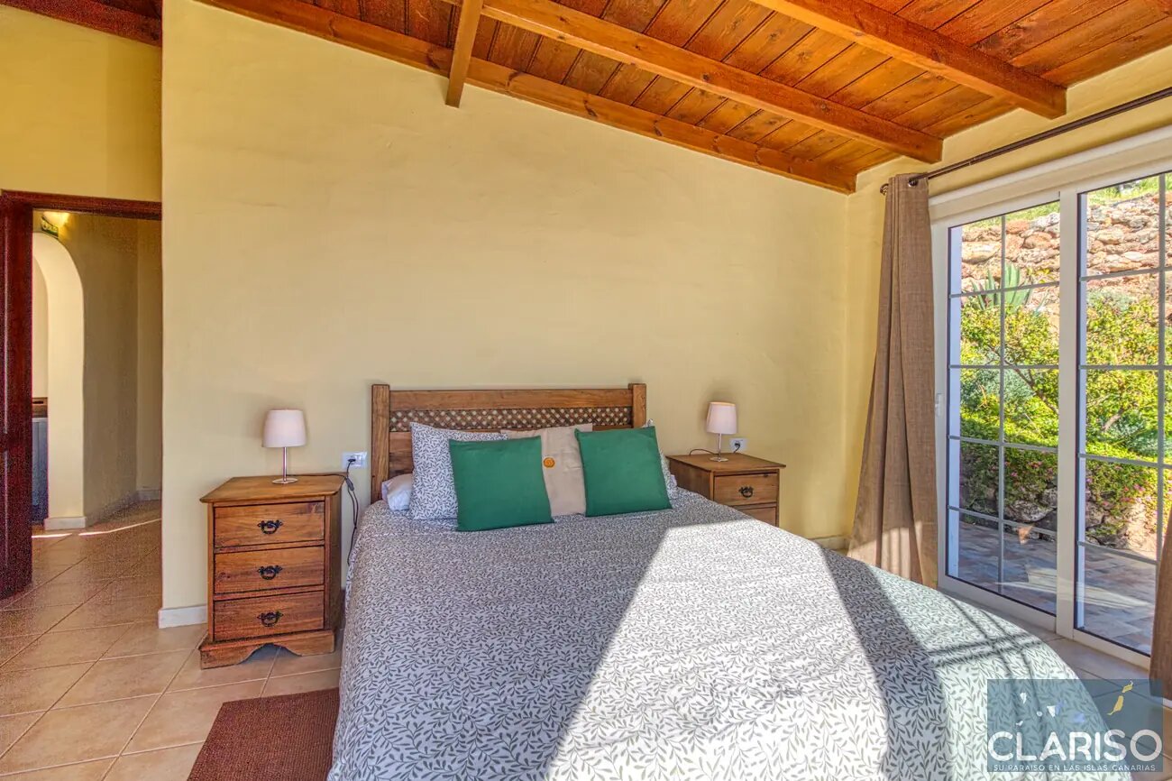 Villa Morrito: Windgeschütztes Ferienhaus mit Jacuzzi und Meerblick am Ende einer Sackgasse in Puntagorda auf La Palma