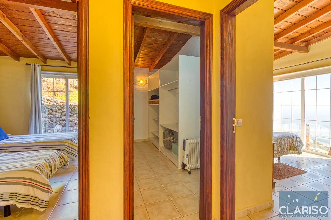 Villa Morrito: Windgeschütztes Ferienhaus mit Jacuzzi und Meerblick am Ende einer Sackgasse in Puntagorda auf La Palma