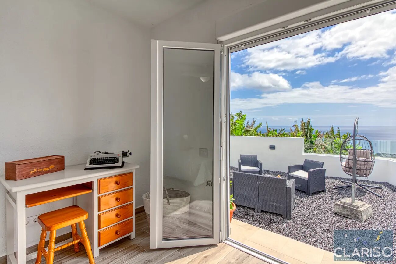Casa Amanecer: Renoviertes Ferienhaus mit Meerblick in einer Bananenfinca in Villa de Mazo auf La Palma