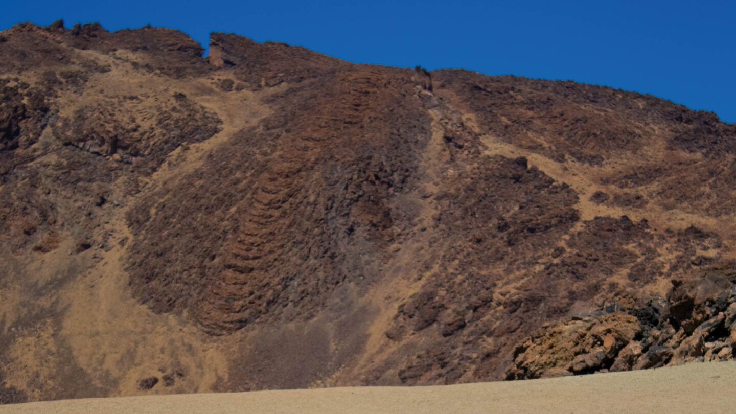 erstarrte Laven am Montaña Rajada auf Teneriffa