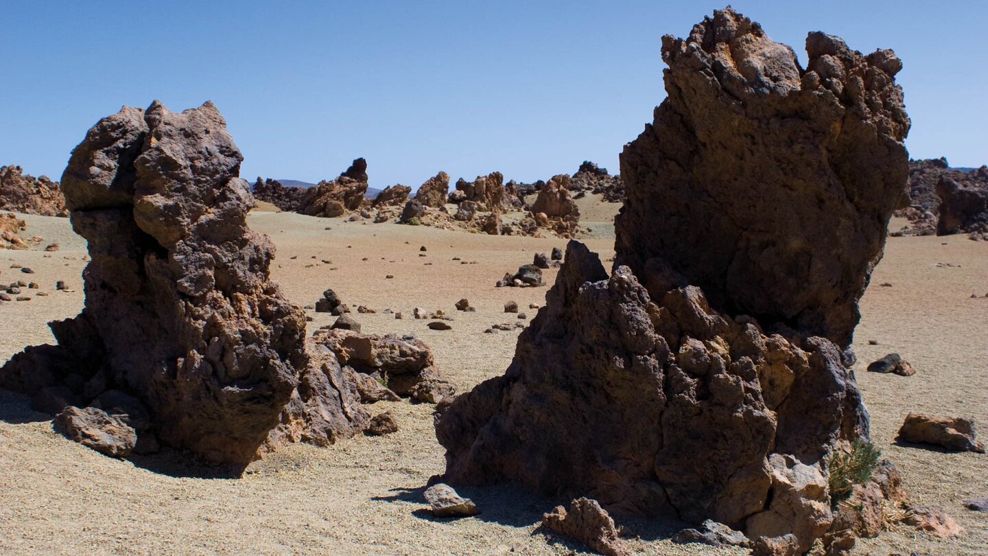 Lavaformationen am Mirador Minas de San José im Teide Nationalpark