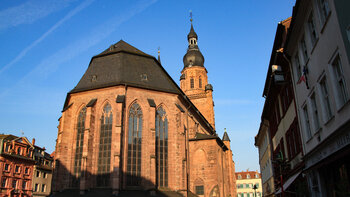 die Heiliggeistkirche am Heidelberger Marktplatz